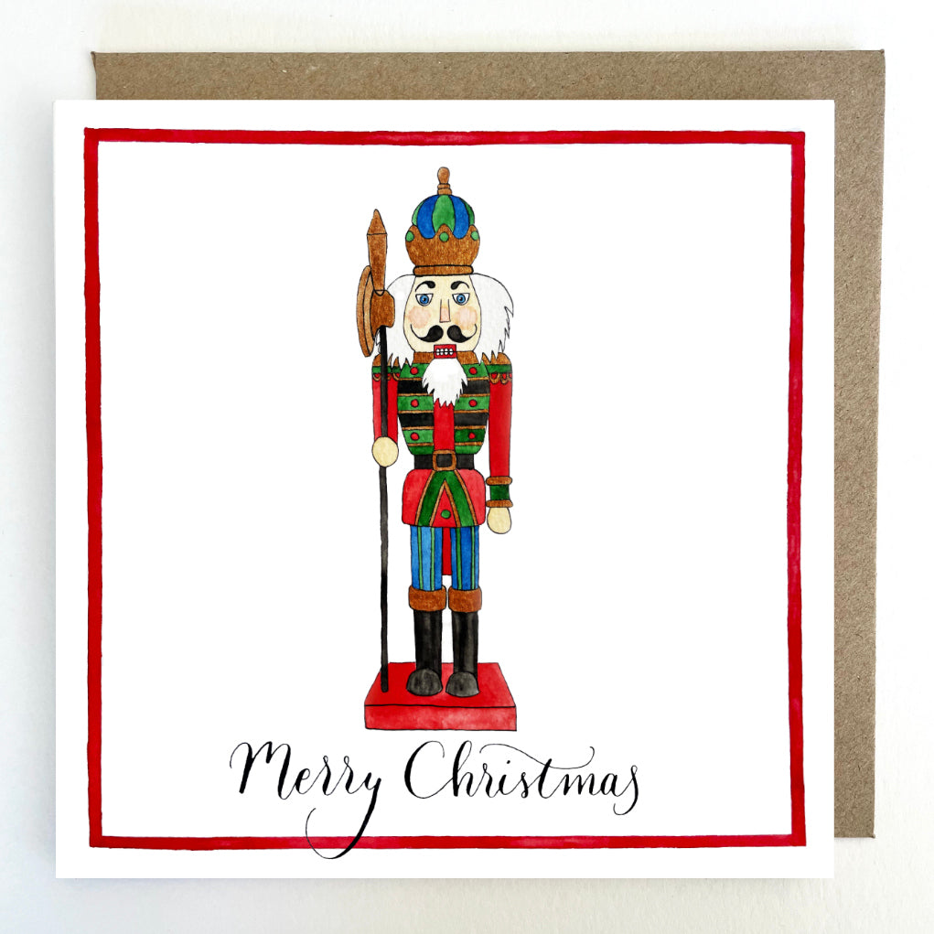 C08 Nutcracker, Merry Christmas Greetings Card