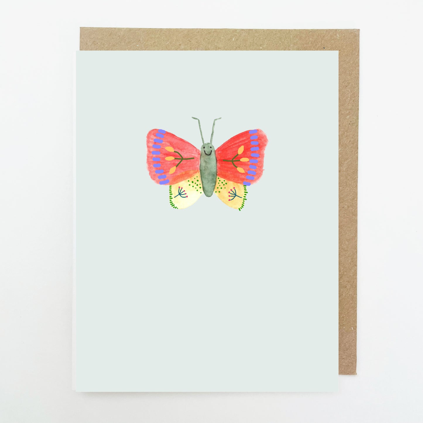 D247. Butterfly Dinky Greetings Card