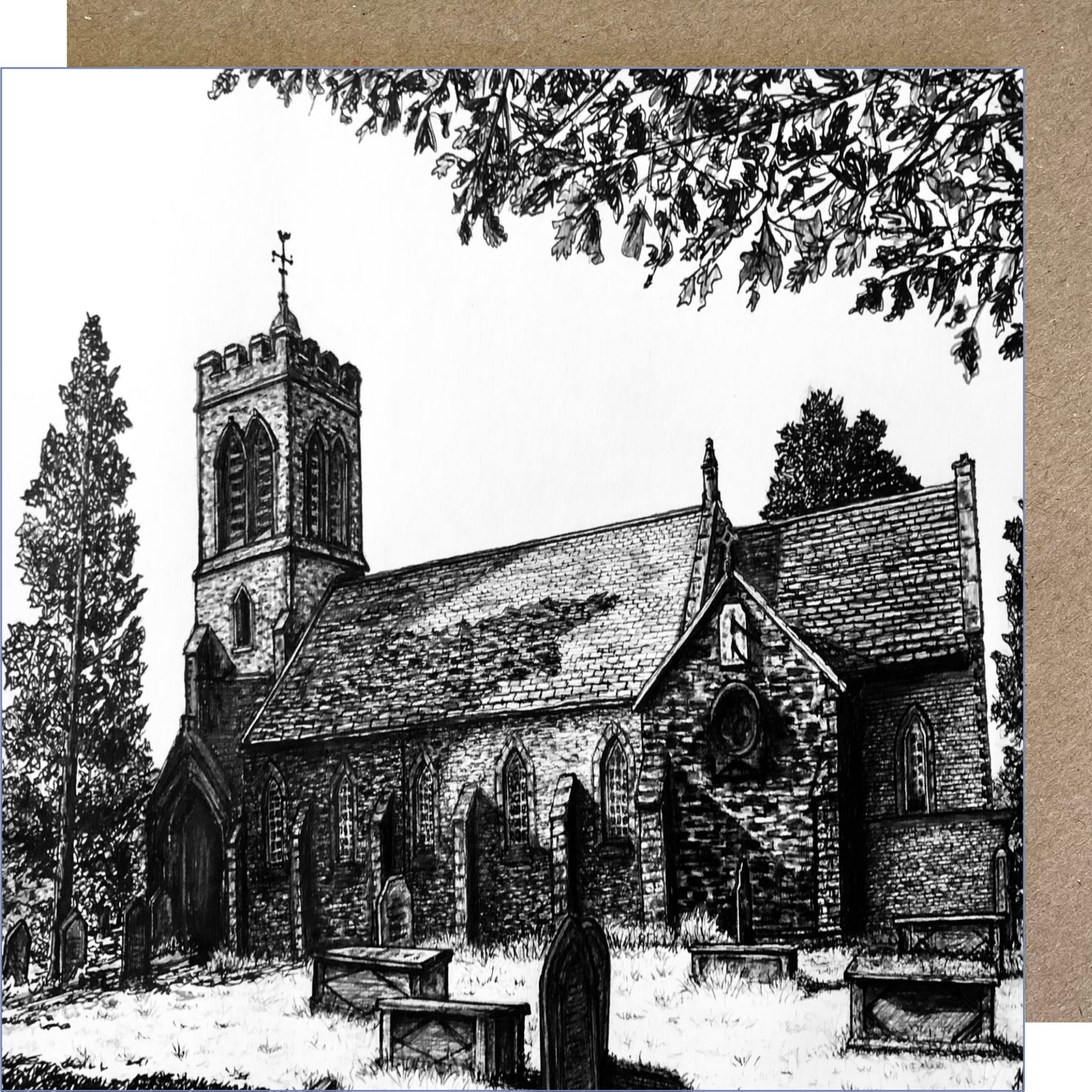 J07 Church Greetings Card