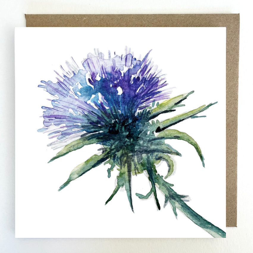 K195 Thistle Greetings Card