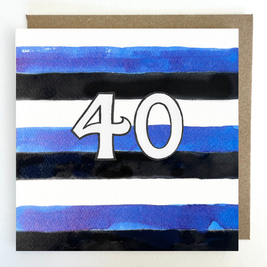 K207. Bath Rugby, 40 Greetings Card
