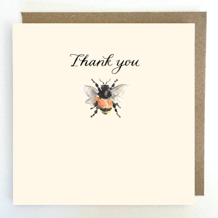 K240 Bee Thank you Greetings Card