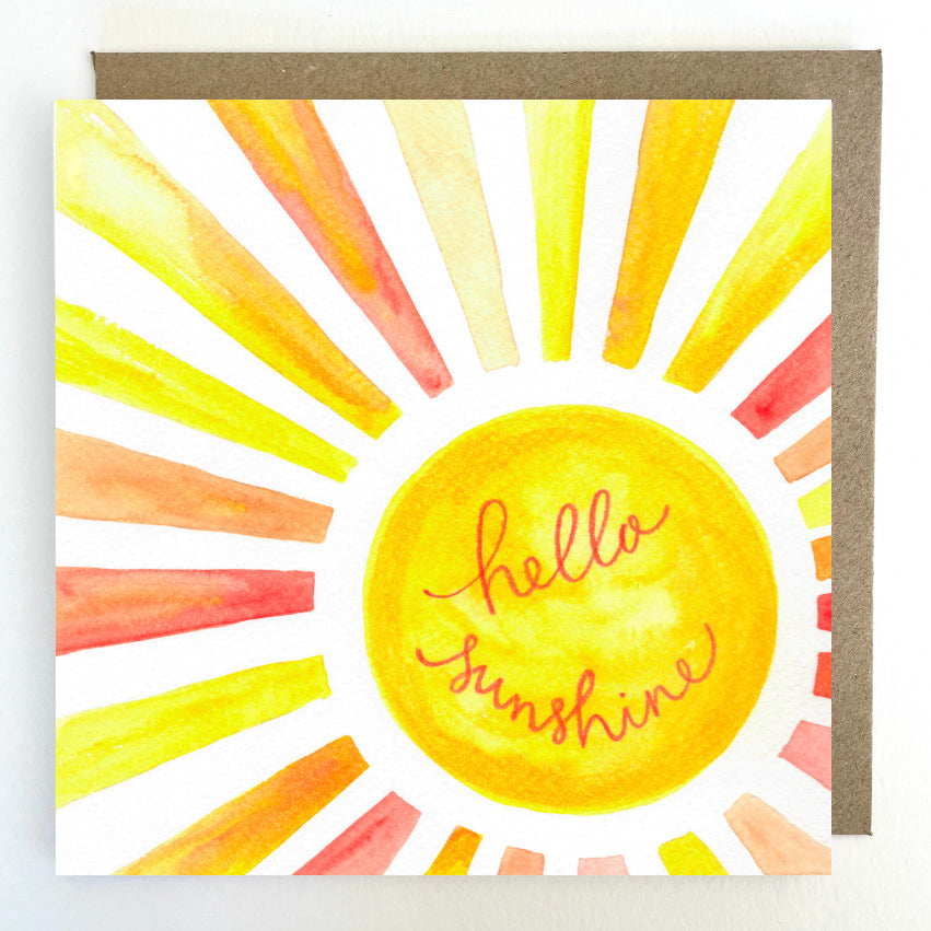 K244 Hello Sunshine Greetings Card