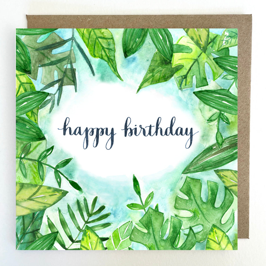 K253 Jungle Happy Birthday Greetings Card