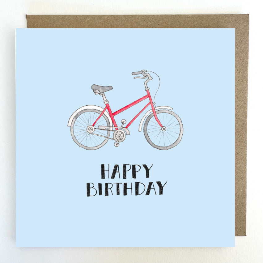 K271 Bike Happy Birthday Greetings Card