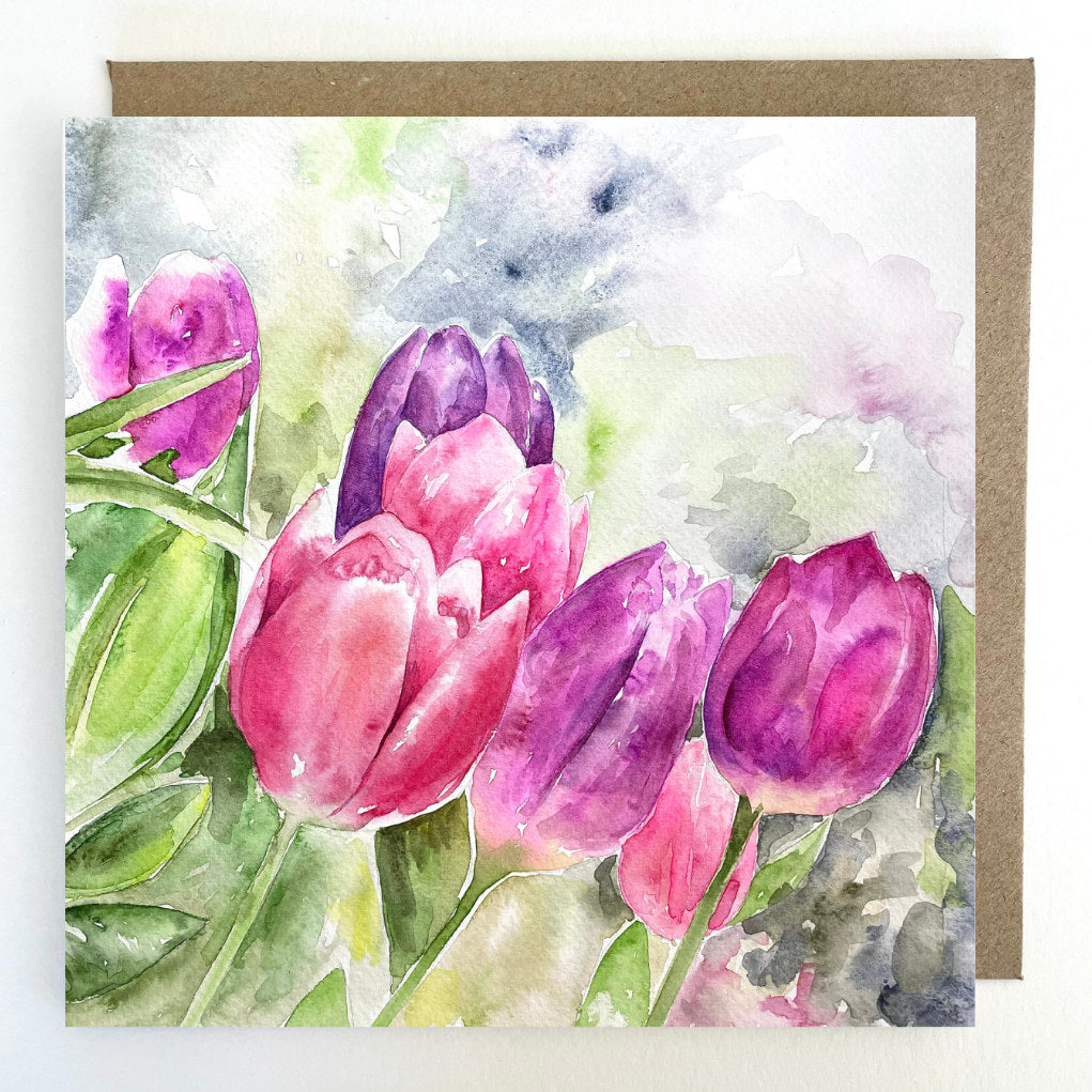 K30 Tulips Greetings Card