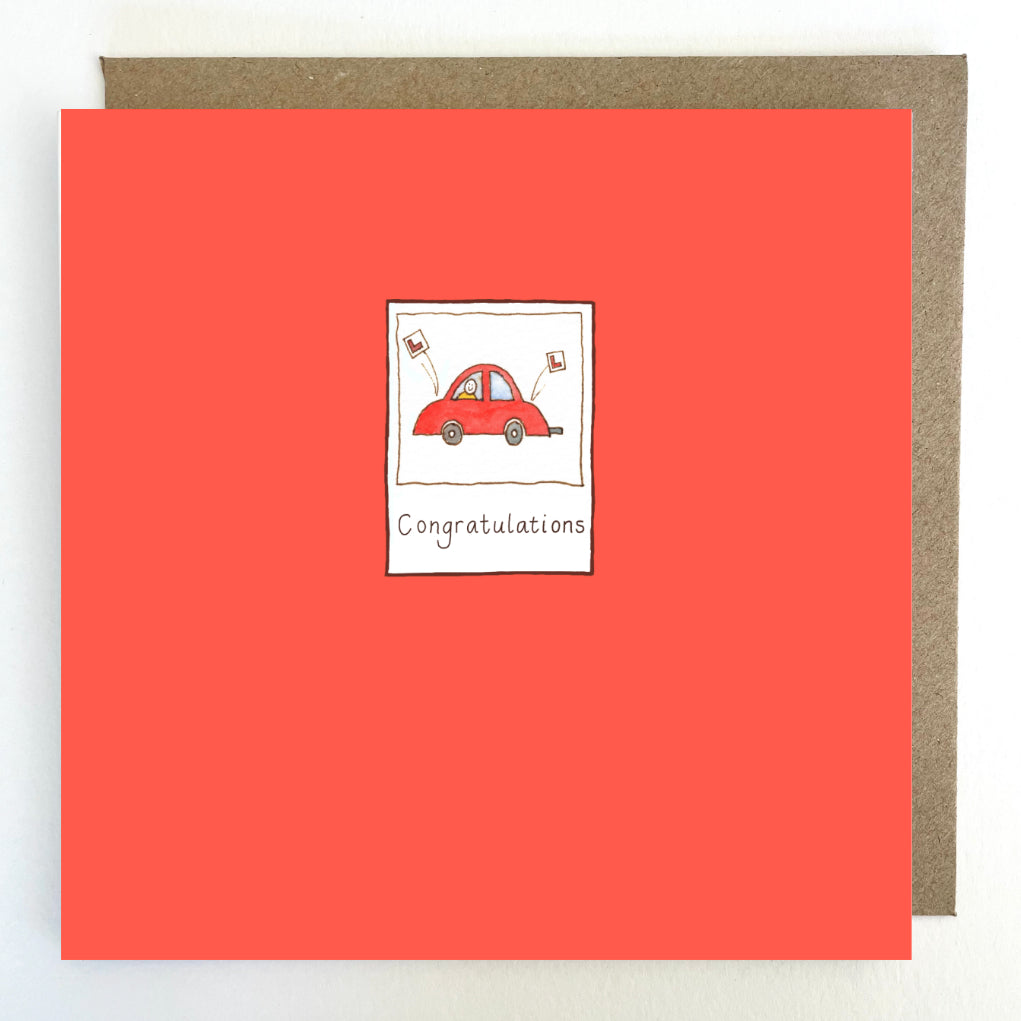 K326 'Congratulations' on passing your driving test Greetings Card
