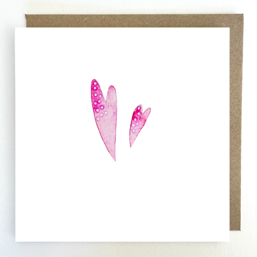 K40 Two Hearts Greetings Card