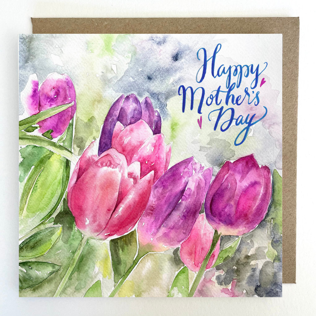 K41 Tulips Happy Mother's Day Greetings Card