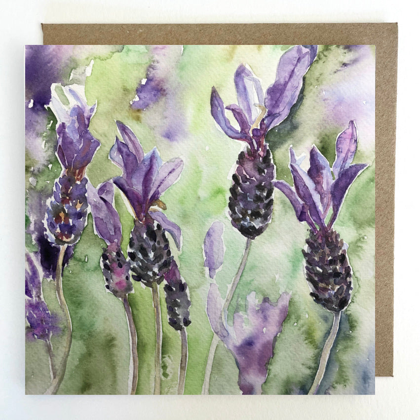 K65 Lavender Greetings Card