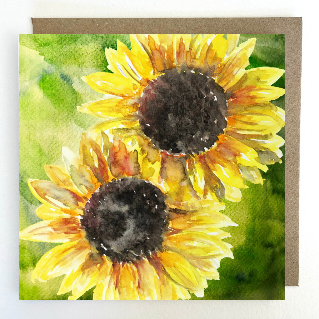 K68 Sunflower Greetings Card