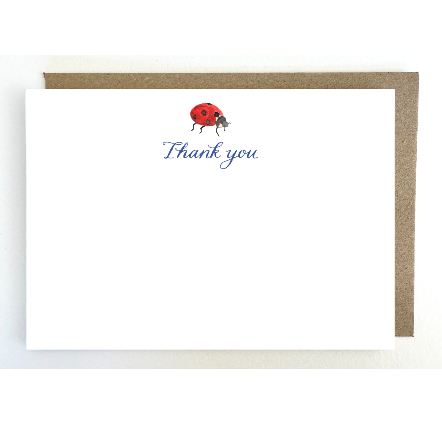 N07. Pack of 5 x Ladybird 'Thank you' Notecards