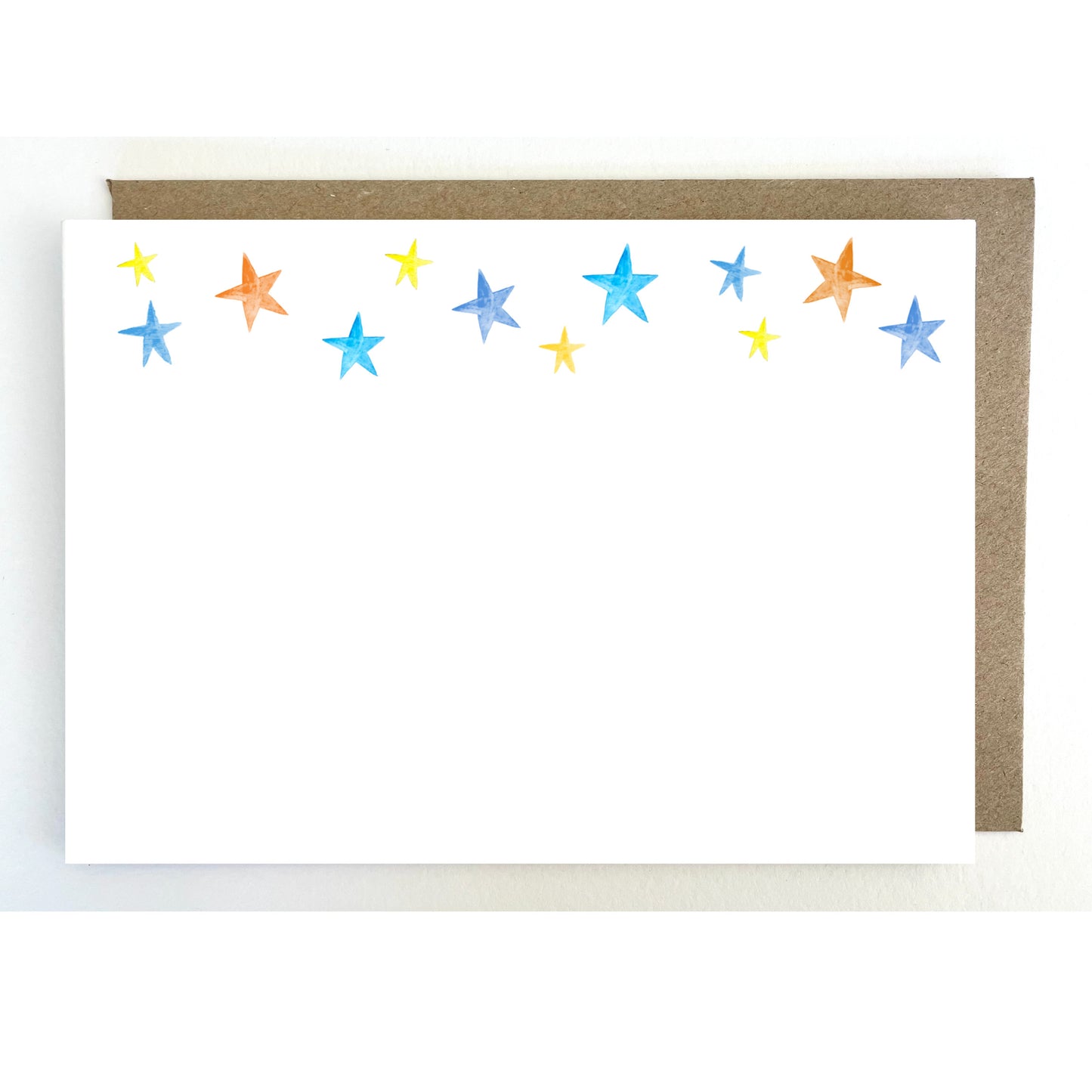 N14. Pack of 5 x Stars 'Thank you' Notecards