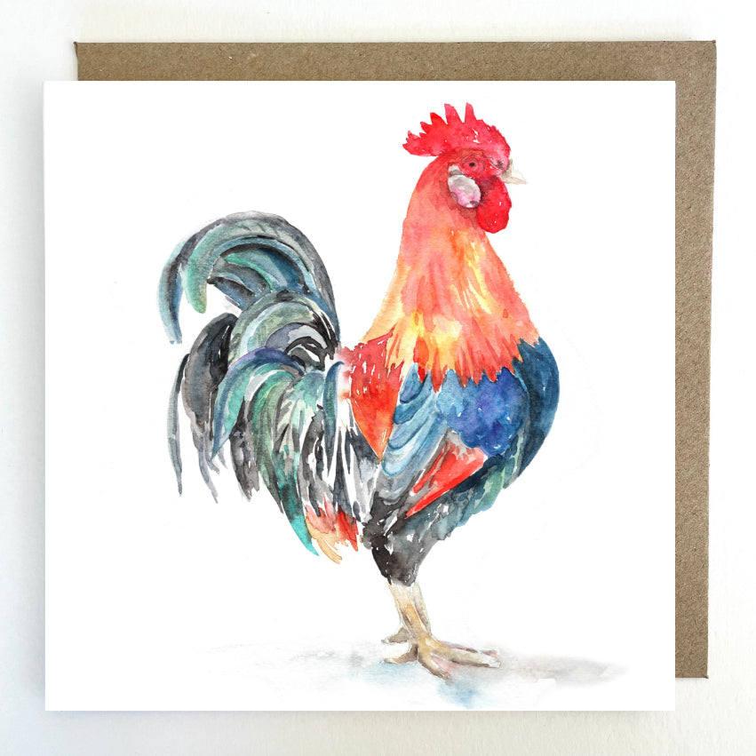 K38 Cockerel Greetings Card
