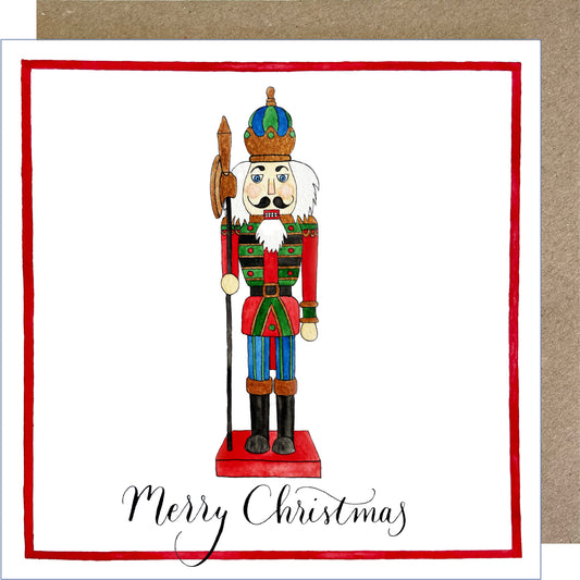 C08 Nutcracker, Merry Christmas Greetings Card