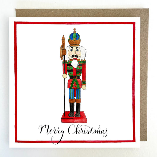 C08 Nutcracker, Merry Christmas Greetings Card