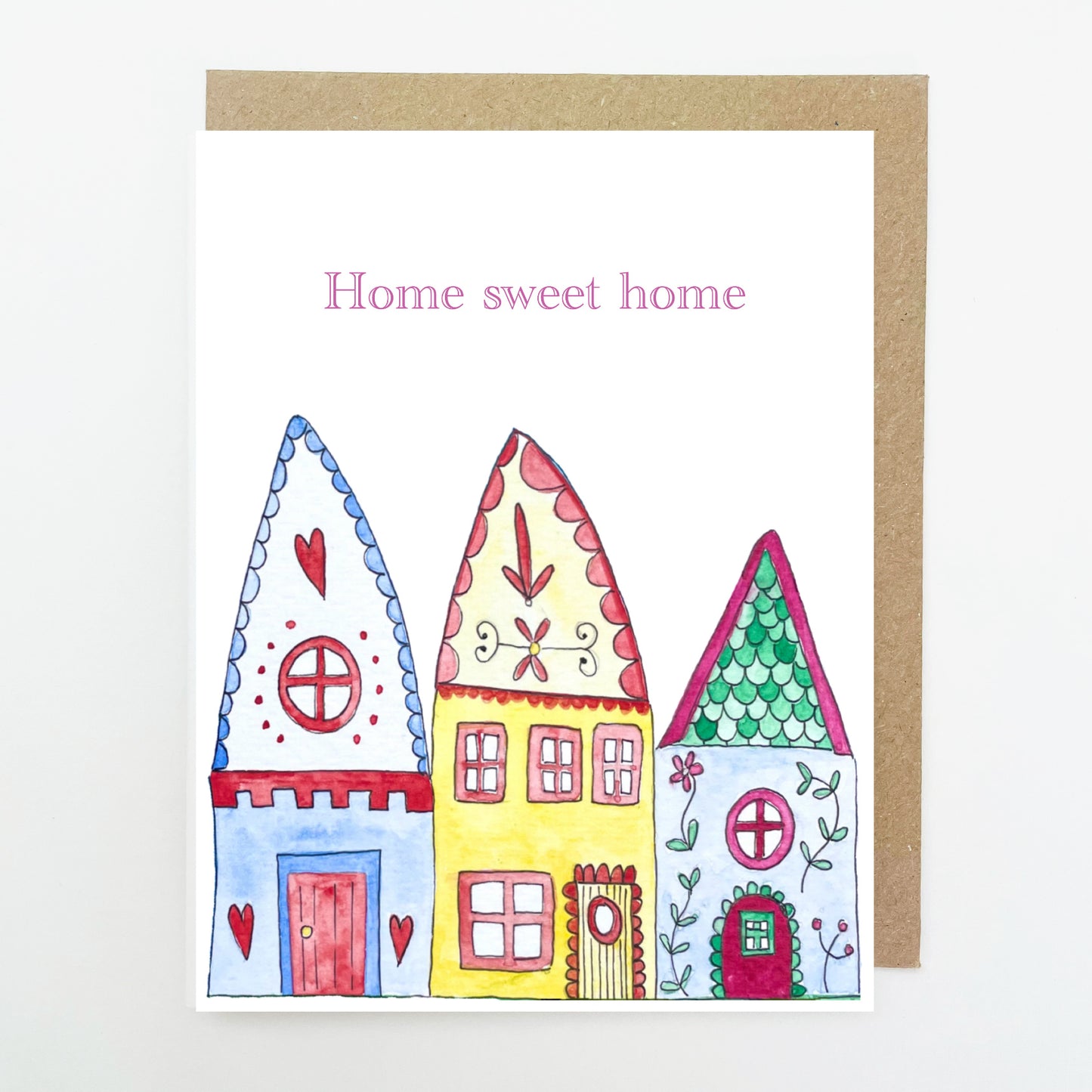 D215. Home Sweet Home Dinky Greetings Card