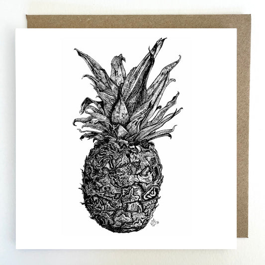 J01 Pineapple Greetings Card