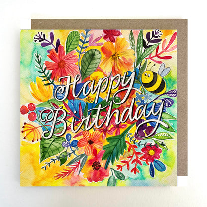 K09 Birthday Bee Greetings Card