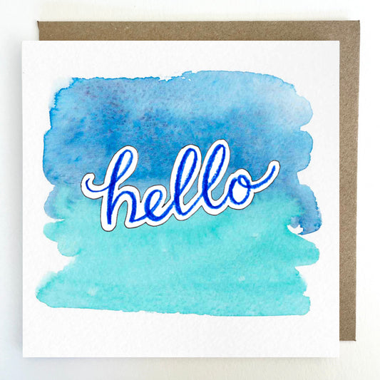 K132 'Hello' Greetings Card