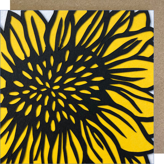 K18 Sunflower Greetings Card