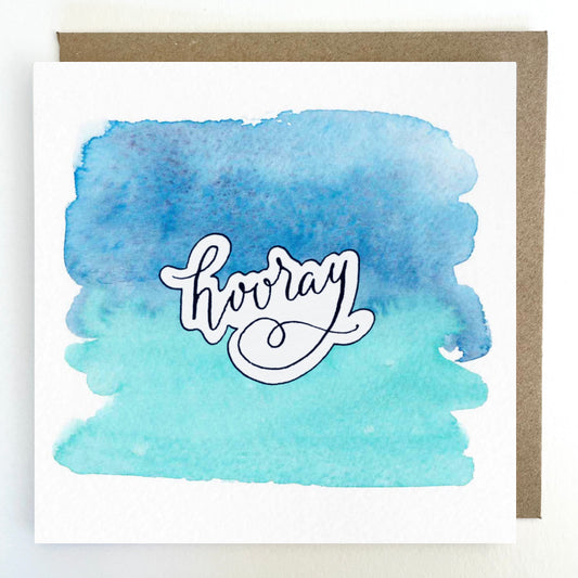 K188 'Hooray' Greetings Card