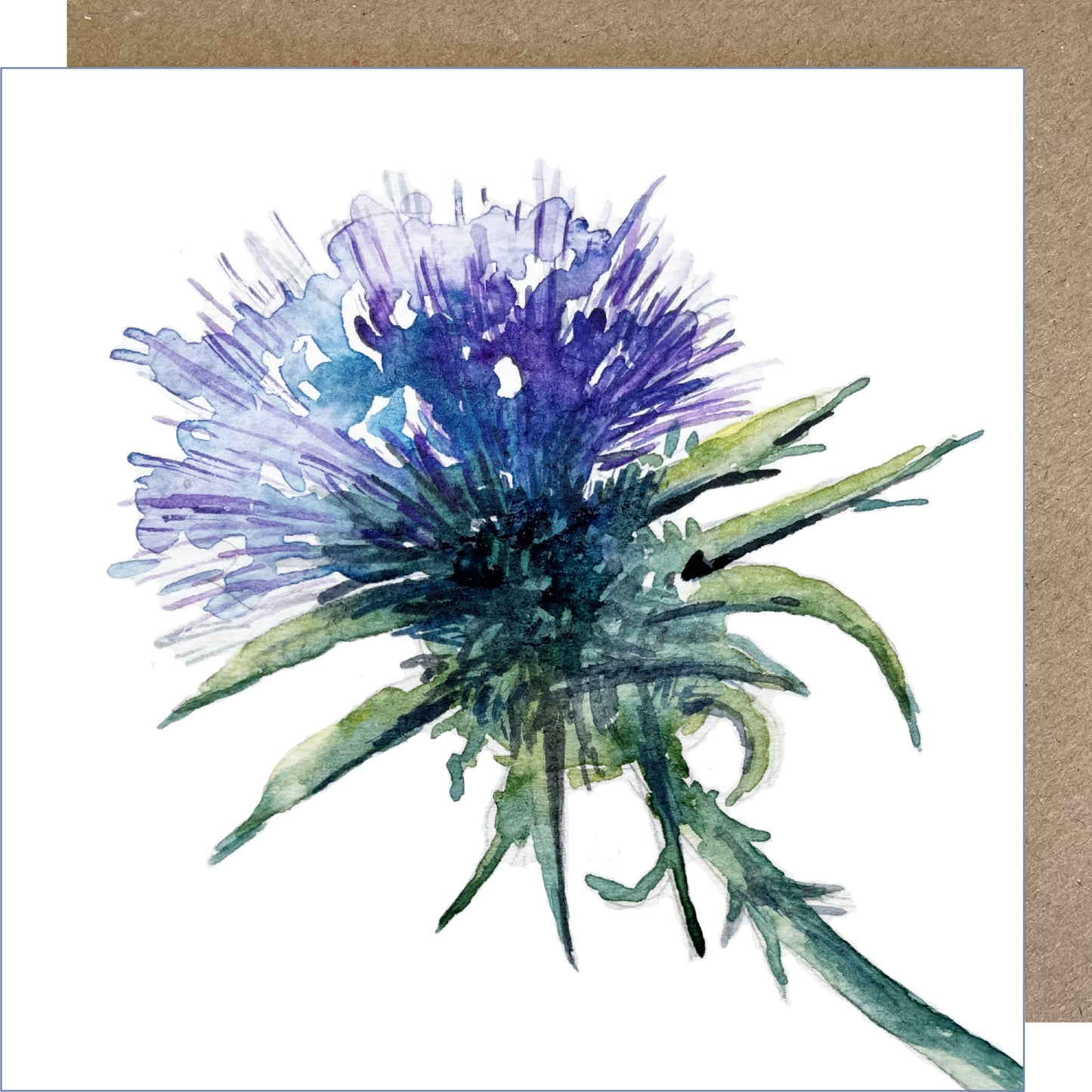 K195 Thistle Greetings Card