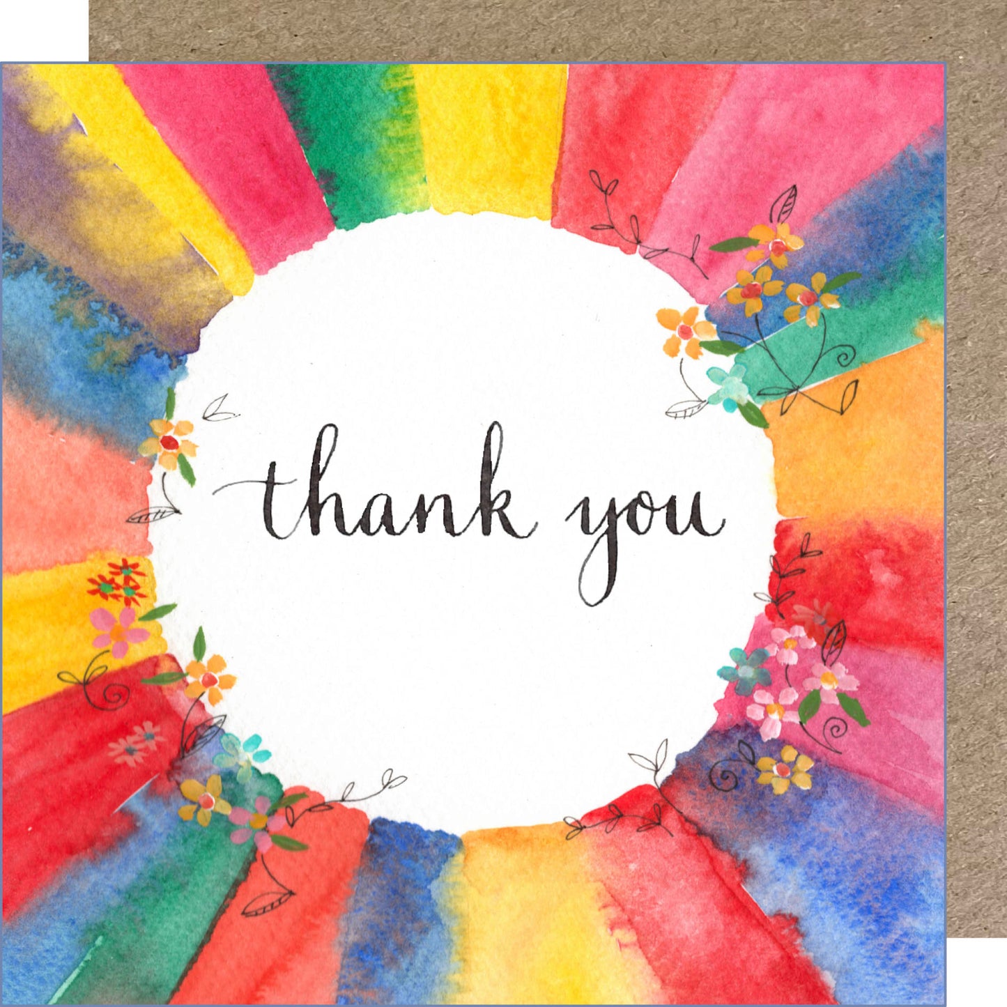 K202 Rainbow Ring, Thank you Greetings Card