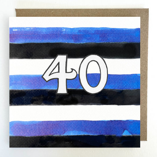 K207. Bath Rugby, 40 Greeting Card