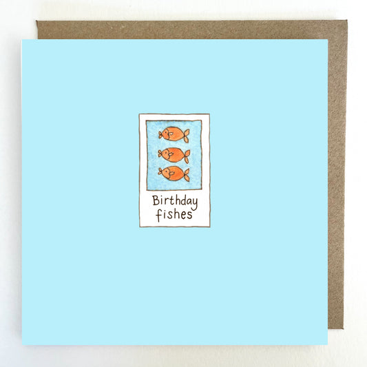 K208. Birthday Fishes Greetings Card