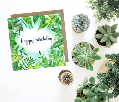 K253 Jungle Happy Birthday Greetings Card