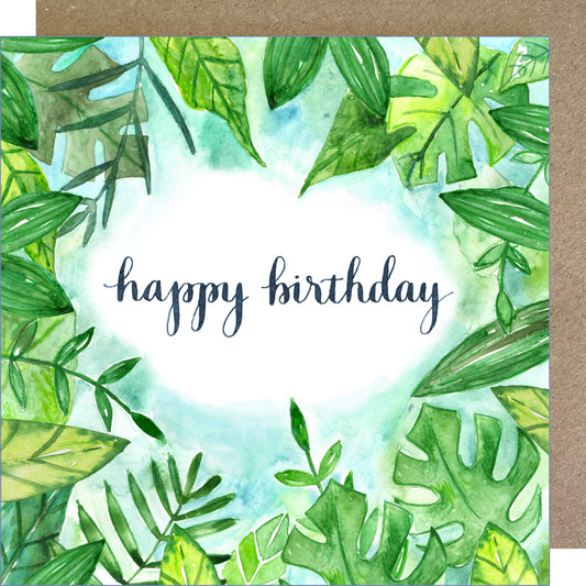 K253 Jungle Happy Birthday Greetings Card