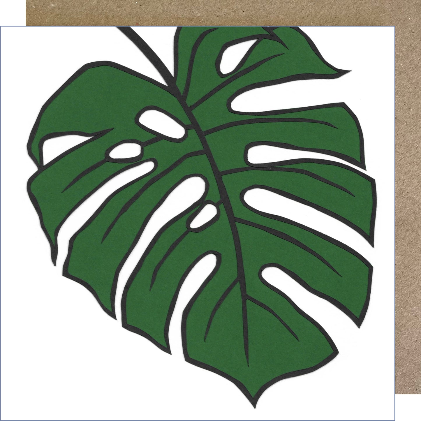 K255 Monstera Greetings Card