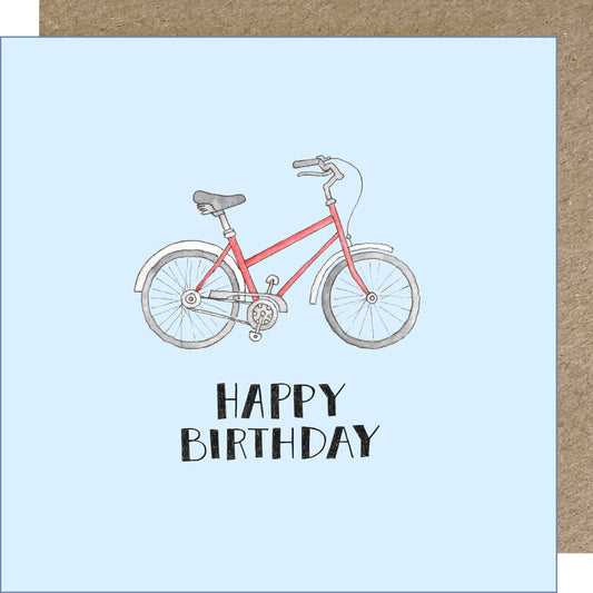 K271 Bike Happy Birthday Greetings Card
