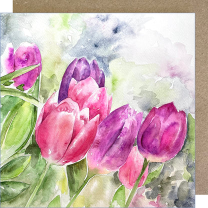 K30 Tulips Greetings Card