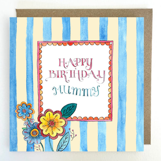 K308 Happy Birthday Mummy Greetings Card