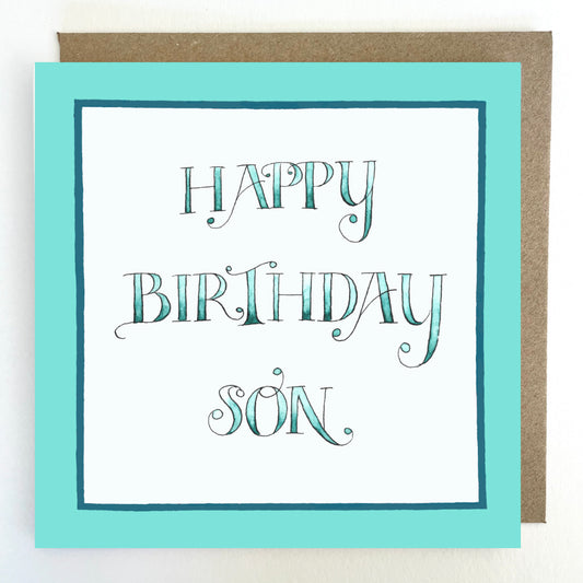K314 Happy Birthday Son Greetings Card