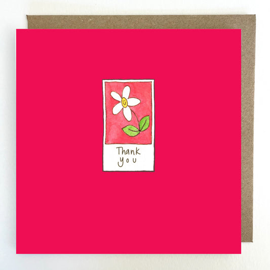 K323. Thank you, Flower Greetings Card