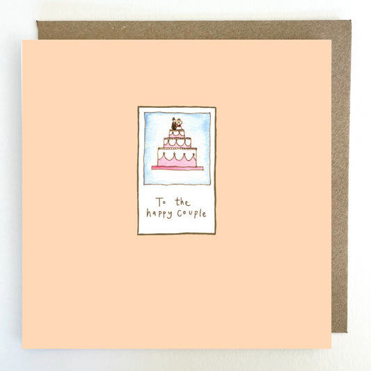 K325. To the happy Couple Greeting Card