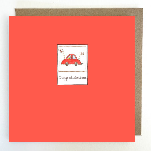 K326 'Congratulations' on passing your driving test Greetings Card