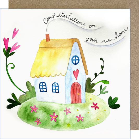 K34 Cottage, New Home Greetings Card
