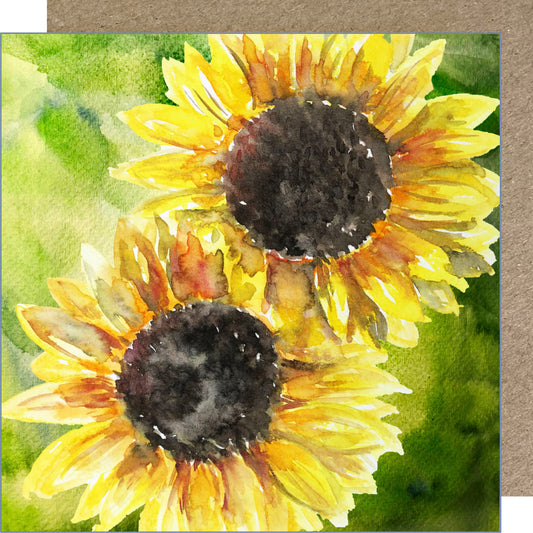 K68 Sunflower Greetings Card