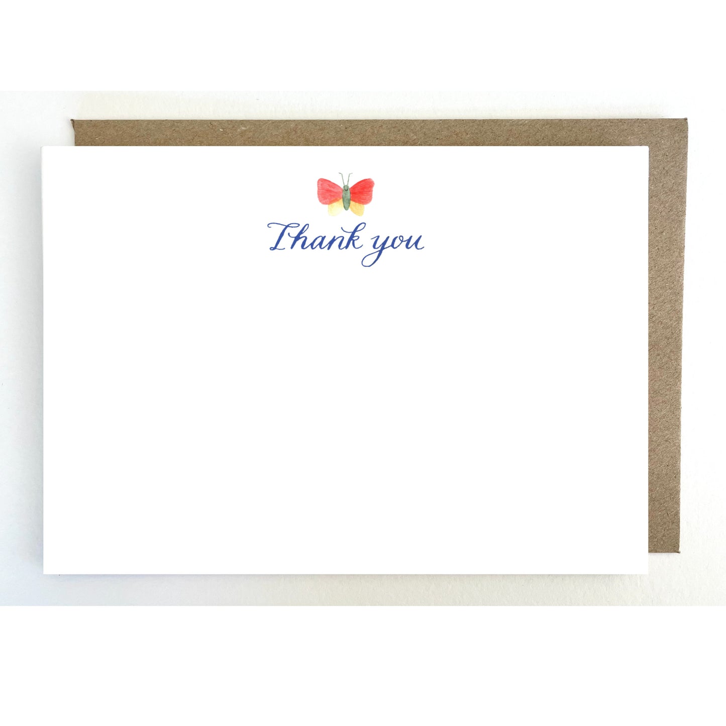 N06. Pack of 5 x Butterfly 'Thank you' Notecards