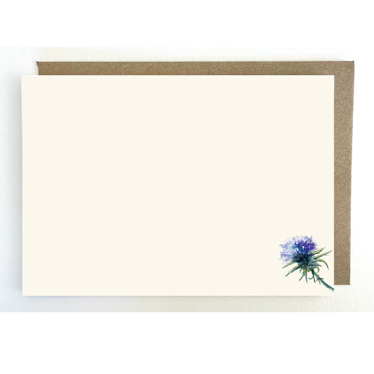 N12. Pack of 5 x Thistle Notecards