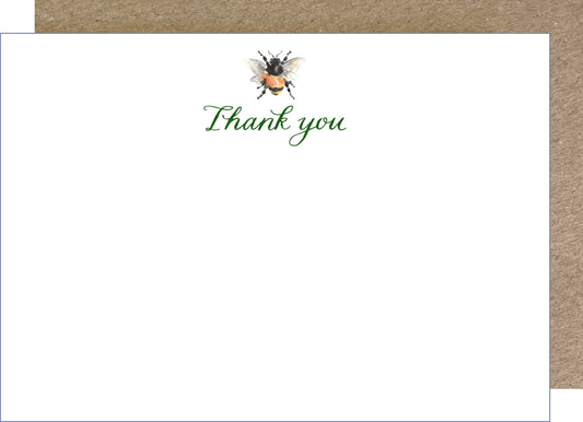 N05. Bee 'Thank you' Notecard